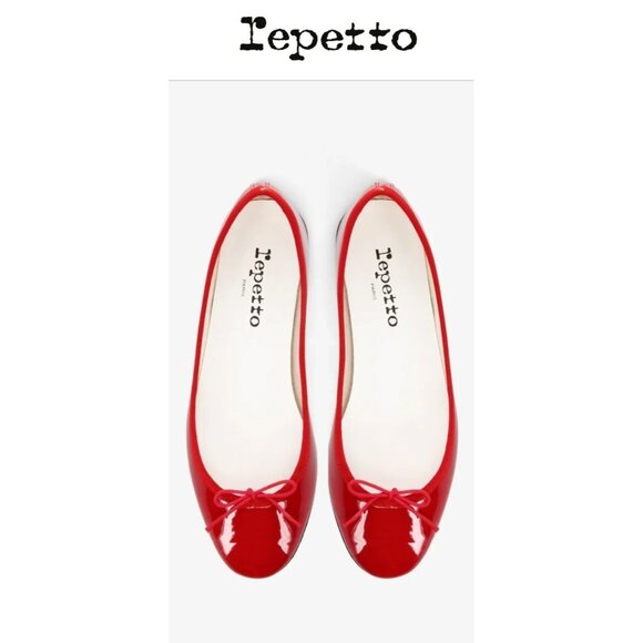 Repetto Cendrillon ballet Red Enamel Limited Edition Rare Popular Size 39 EU - Picture 14 of 14
